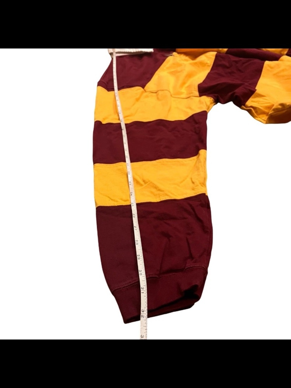 Vintage UMD Bulldogs Rugby Shirt XL Maroon Gold Pro Player Vintage LS - Picture 8 of 9